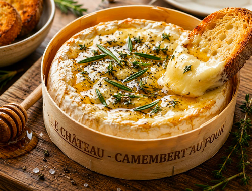 Herb-Crusted Baked Cheese
