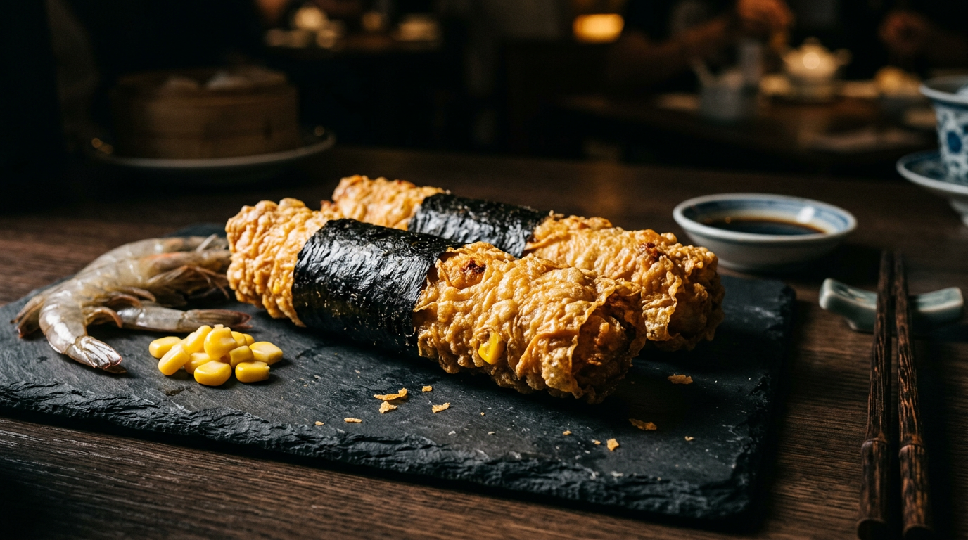 Seaweed Prawn Corn roll