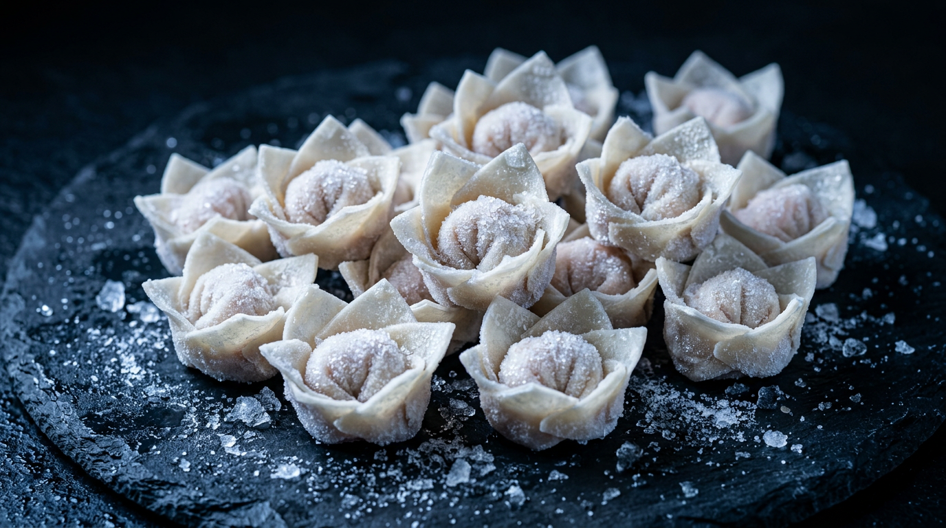 Shrimp flower wonton