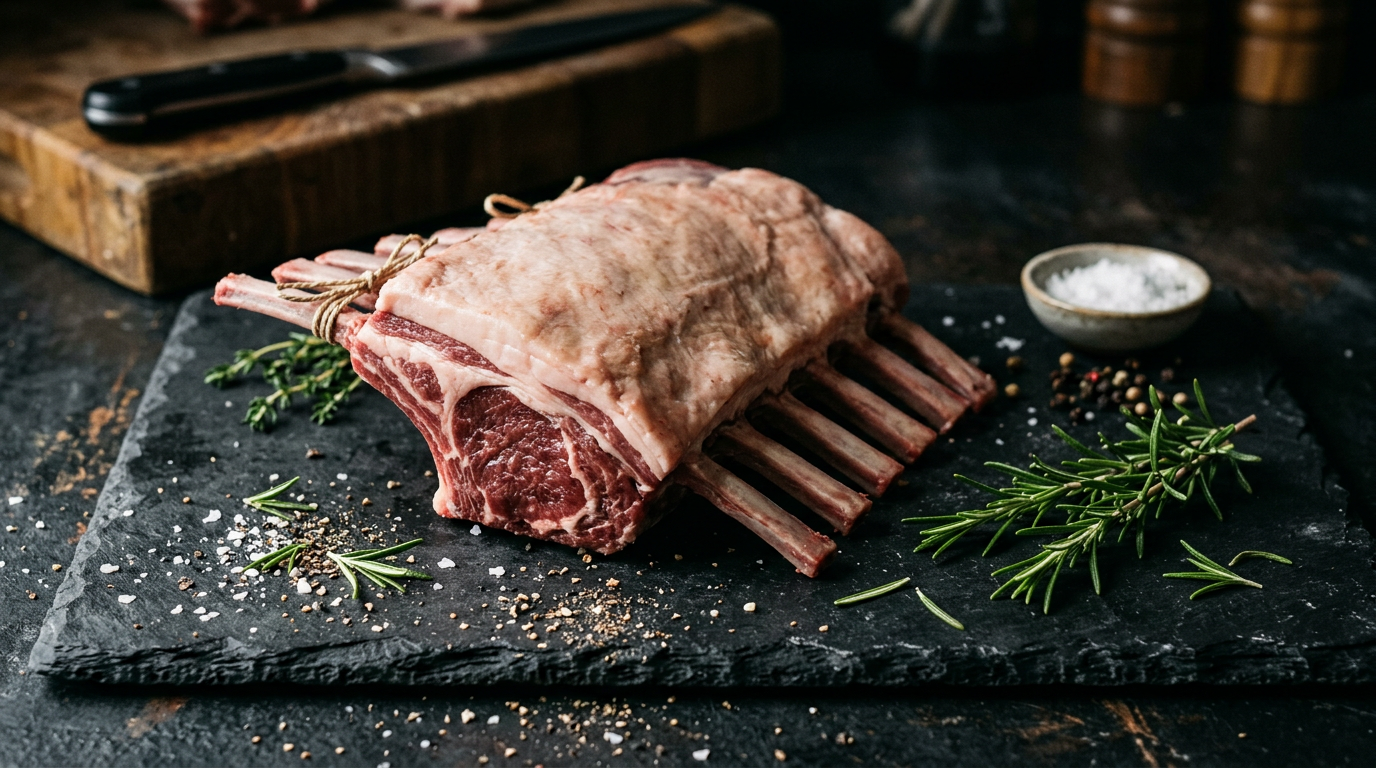 NZ Lamb Rack Cap On