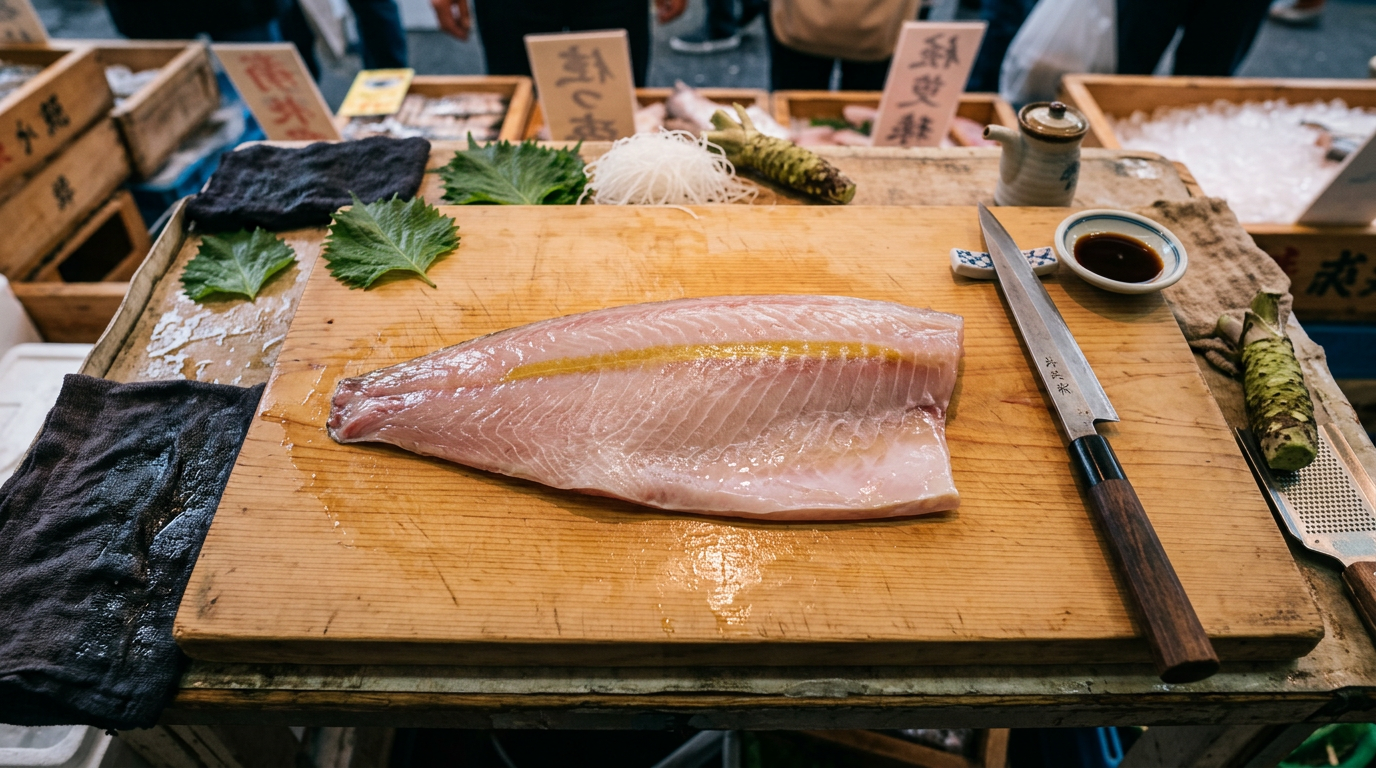 Japanese Hamachi (Yellowtail) Sashmi grade