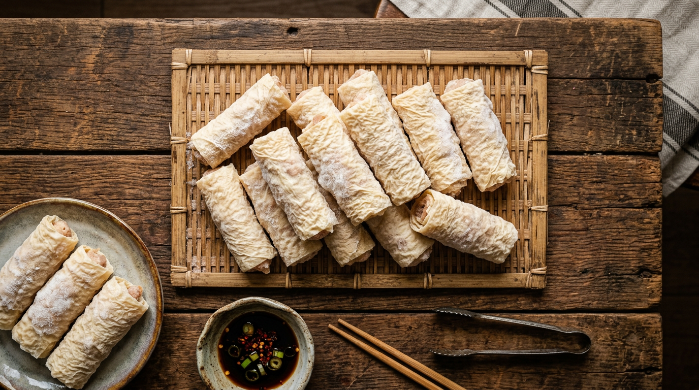 Chicken beancurd roll