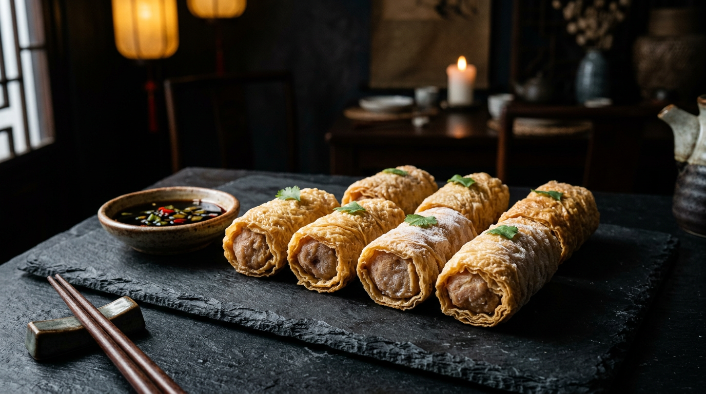 Chicken beancurd roll
