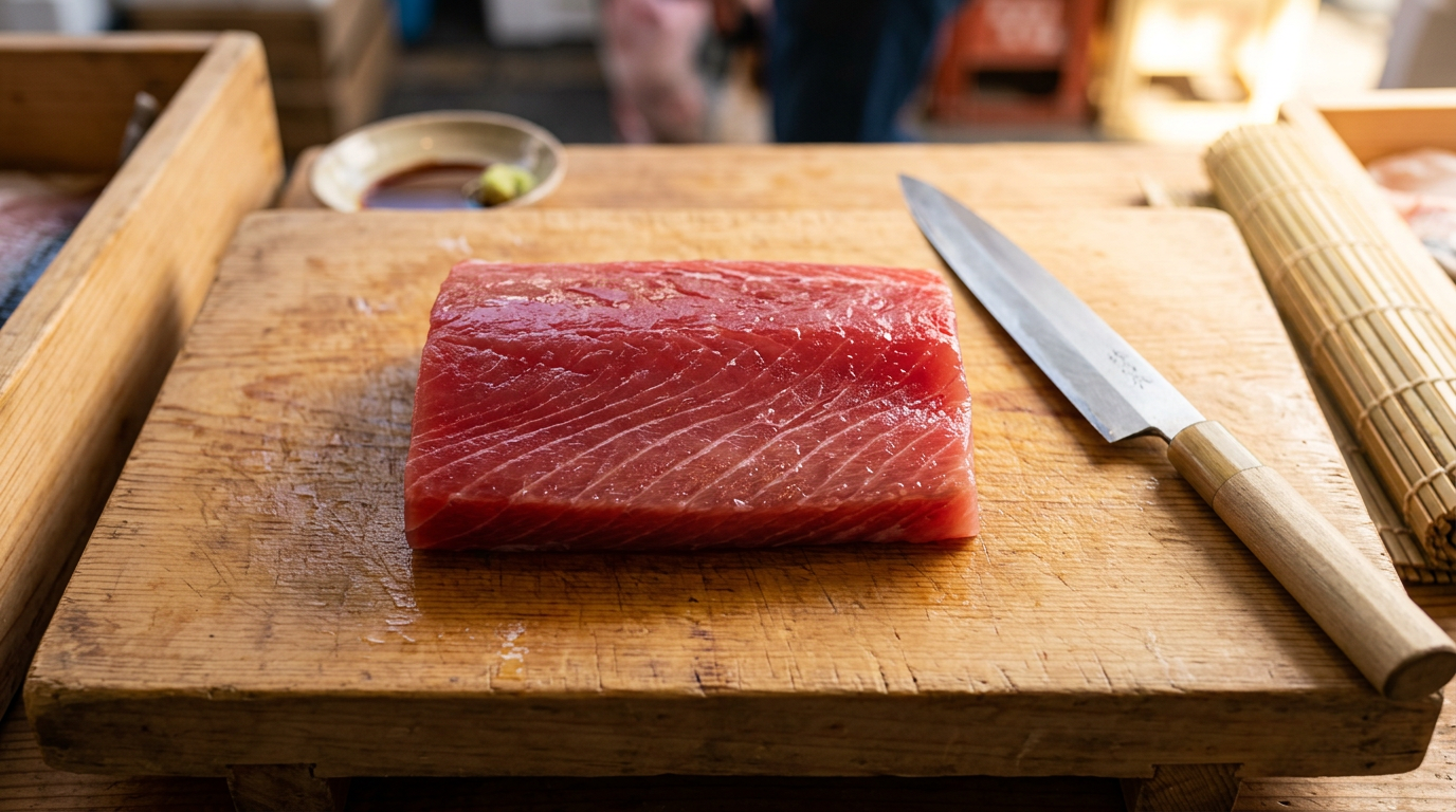 Japanese Yellow Tail Tuna Saku