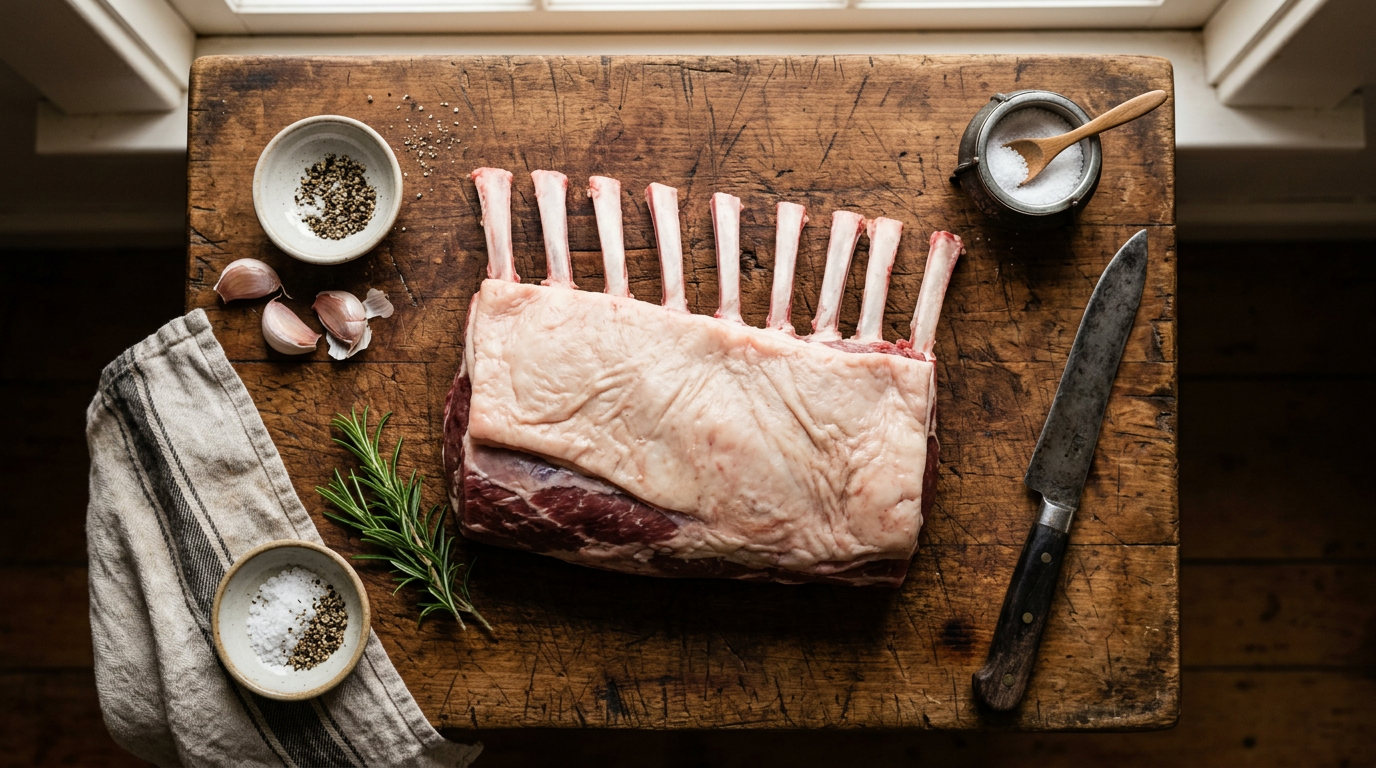 NZ Lamb Rack Cap On